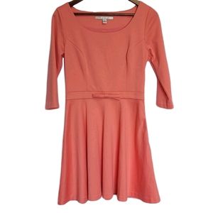 Lauren Conrad Peach Pink 3/4 Sleeve Dress …
